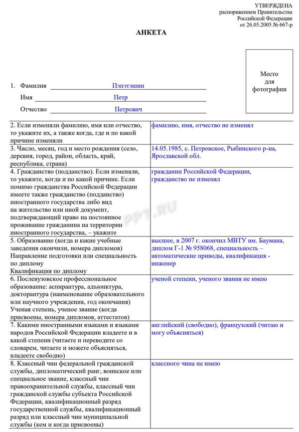 Основные